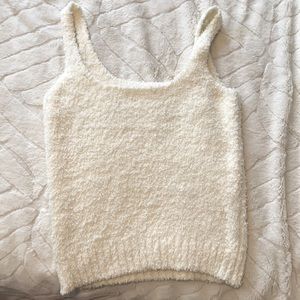 Skims Cozy Knit Tank - off white